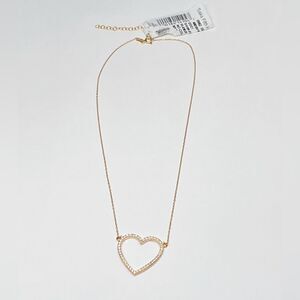 Saks Fifth Avenue Sterling Silver Open Heart Pendant Necklace